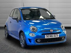 Electronica blue Used 2016 Fiat 500 S Hatchback | £7,399 (Fair price)