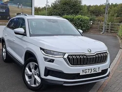 Moon white metallic Used 2024 Skoda Kodiaq SE L Executive SUV | £29,995 (Fair price)