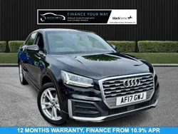 Black Used 2017 Audi Q2 S-Line SUV | £11,095 (Fair price)