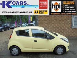 Yellow Used 2013 Chevrolet Spark LS Hatchback | £2,995 (Fair price)
