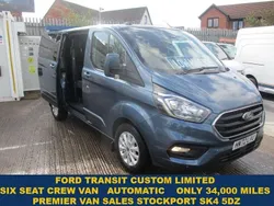 Blue Used 2022 Ford Transit Custom Limited Van | £21,990 (Super price)