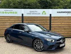 Blue Used 2022 Mercedes A35 AMG Premium Sedan | £30,490 (Fair price)