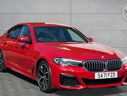 Red Used 2021 BMW 520 M Sport | £25,995 (Fair price)