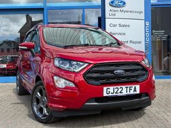 Red Used 2022 Ford Ecosport ST-Line SUV | £13,495 (Fair price)