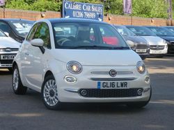 White Used 2016 Fiat 500 Lounge Hatchback | £6,995 (Fair price)