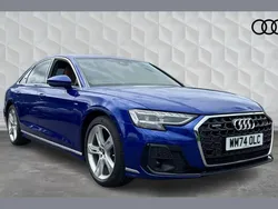 Blue New 2024 Audi A8L S-Line Sedan | £60,000