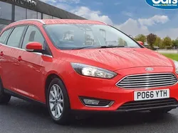 Red Used 2017 Ford Focus Titanium Estate | £10,750 (Fair price)