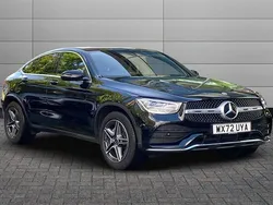 Obsidian black Used 2022 Mercedes GLC300 AMG line Coupe | £35,995 (Good price)