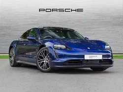 Blue Used 2021 Porsche Taycan Sedan | £49,940 (Fair price)