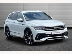 White Used 2022 VW Tiguan Allspace R-line SUV | £29,450 (A bit pricey)