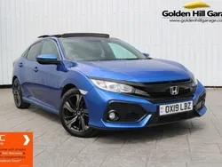 Brilliant sporty blue metallic Used 2019 Honda Civic EX Hatchback | £15,794 (A bit pricey)