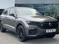Silicon grey metallic Used 2021 VW Touareg Black Edition SUV | £35,990 (Fair price)