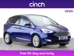 Blue Used 2018 Ford C-MAX Titanium MPV | £7,349 (Fair price)