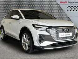 White Used 2023 Audi Q4 e-tron S-Line SUV | £24,995 (Fair price)