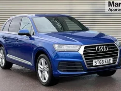 Blue Used 2016 Audi Q7 S-Line SUV | £24,377 (A bit pricey)