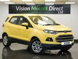 Yellow Used 2015 Ford Ecosport Zetec SUV | £5,280 (Good price)