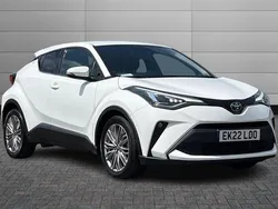 Pure white Used 2022 Toyota C-HR SUV | £18,995 (Fair price)