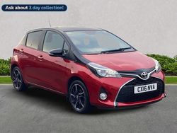 Red Used 2016 Toyota Yaris Design Hatchback | £7,599 (Fair price)