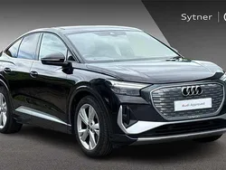 Black Used 2022 Audi Q4 Sportback e-tron S-Line SUV | £26,000