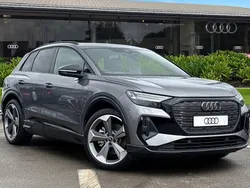 Grey New 2025 Audi Q4 e-tron Black Edition SUV | £46,980 (Expensive)