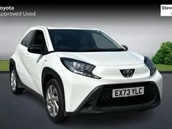 White Used 2023 Toyota Aygo PURE Hatchback | £10,722 (Fair price)