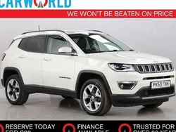 White Used 2019 Jeep Compass Limited SUV | £12,984 (Fair price)