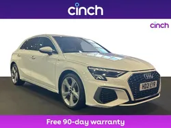 White Used 2021 Audi A3 S-Line Hatchback | £19,699 (Fair price)