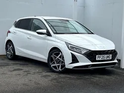 White New 2025 Hyundai i20 Premium Hatchback | £20,906 (Fair price)