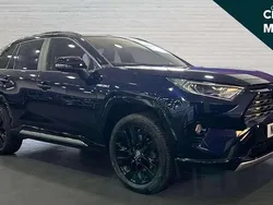 Blue/black Used 2021 Toyota RAV4 Hybrid SUV | £22,572 (Fair price)