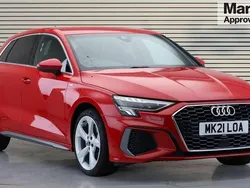 Red Used 2021 Audi A3 S-Line Hatchback | £21,896 (A bit pricey)