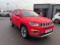 Red Used 2019 Jeep Compass Limited SUV | £10,995 (Fair price)