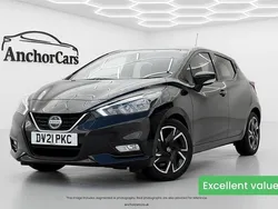 Black Used 2021 Nissan Micra Acenta Hatchback | £11,495 (Fair price)