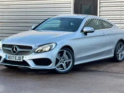 Silver Used 2017 Mercedes C250 AMG line Coupe | £16,750 (Good price)