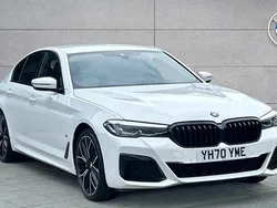 White Used 2021 BMW 530e M Sport | £25,795 (Fair price)