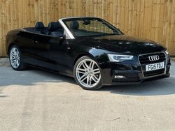 Black Used 2015 Audi A5 Cabriolet S-Line Cabriolet | £10,490 (Fair price)
