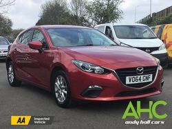 Red Used 2014 Mazda 3 Hatchback | £7,795 (Fair price)