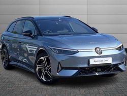 Stone washed blue with black roof Used 2025 VW ID.7 GTX Hatchback | £44,695 (Good price)