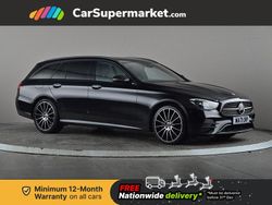 Black Used 2021 Mercedes E300 AMG line Estate | £27,376 (A bit pricey)