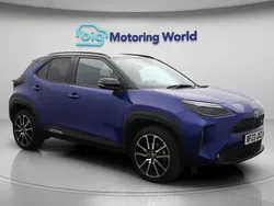 Blue/black Used 2023 Toyota Yaris Hybrid Sport Hatchback | £22,200 (Expensive)
