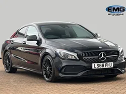Black Used 2018 Mercedes CLA220 AMG line Sedan | £14,845