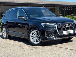 Black New 2025 Audi Q7 S-Line SUV | £61,990