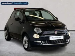 Black Used 2016 Fiat 500C Lounge Cabriolet | £7,399 (Fair price)