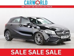 Black Used 2017 Mercedes A200 AMG line Hatchback | £9,400 (Fair price)