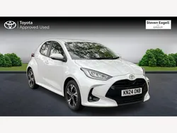 White Used 2024 Toyota Yaris Hybrid Design Hatchback | £18,969 (Fair price)