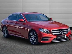 Red Used 2020 Mercedes E200 AMG line Sedan | £22,895 (Fair price)