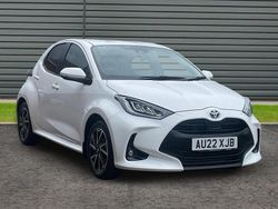 White Used 2022 Toyota Yaris Design Hatchback | £15,495 (Fair price)