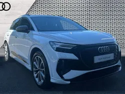 White Used 2022 Audi Q4 e-tron Comfort SUV | £28,889 (A bit pricey)