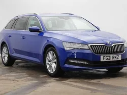 Energy blue Used 2021 Skoda Superb SE Technology Estate | £19,495 (Fair price)
