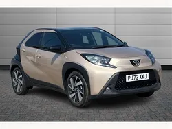 Ginger beige with black Used 2023 Toyota Aygo Hatchback | £16,495 (Fair price)