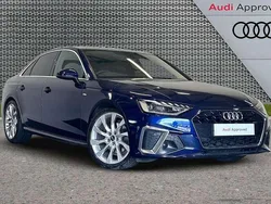 Blue Used 2022 Audi A4 S-Line Sedan | £23,793 (Fair price)